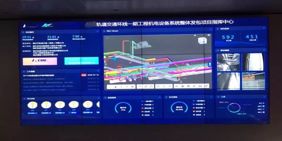 軌道交通集團指揮調度中心液晶拼接屏.jpeg